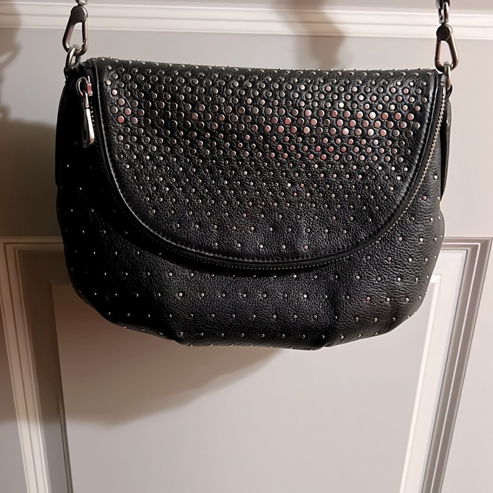 Beautiful Mark by Mark Jacob’s studded black shoulder bag